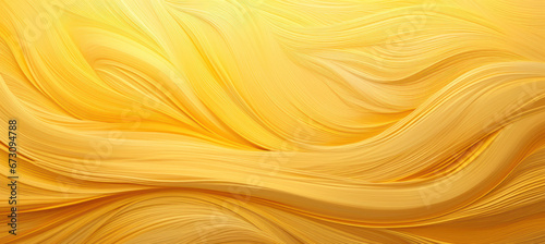 Abstract Gold Wave Pattern with Feathers