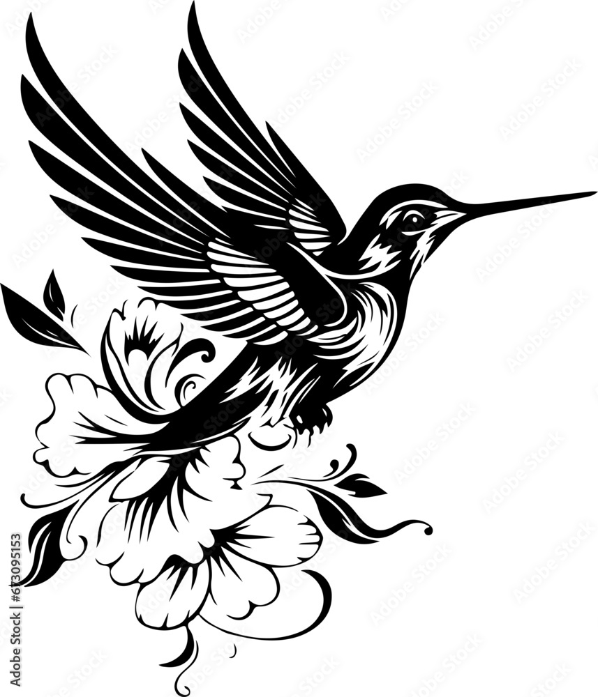 Hummingbird SVG, Bird SVG, Hummingbird Silhouette SVG, Hummingbird ...