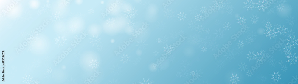Abstract Christmas background with snow, stars, and drops on a blue background