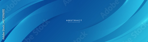 Blue minimal trendy abstract curve lines for the banner background. Vector illustration