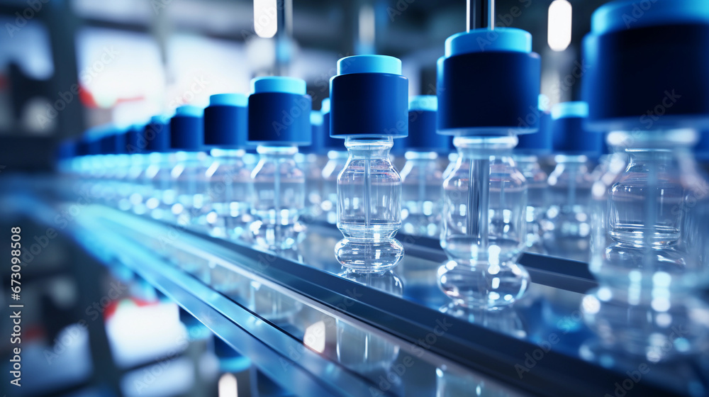 Medical Vials Progressing Down a State-of-the-Art Production Line with Utmost Quality and Efficiency Medical Vials Progressing Down a State-of-the-Art Production Line with Utmost Quality and Efficiency