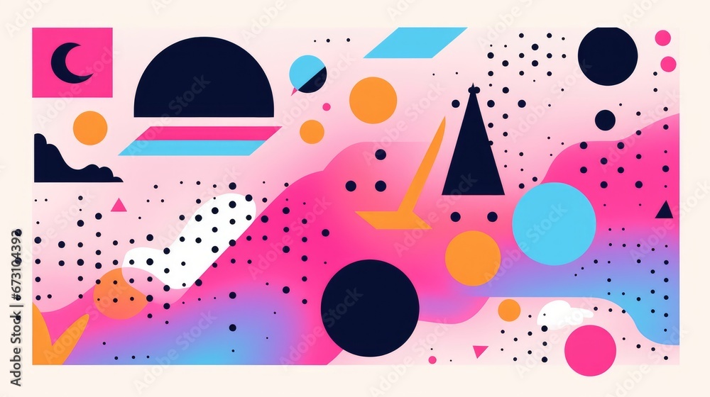 Fototapeta premium Colorful background, AI generated Image