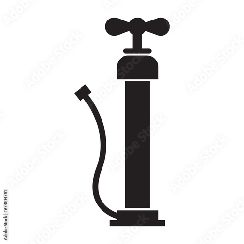 tire pump icon vector