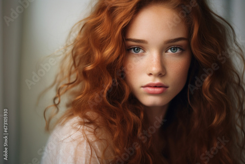 Portrait of a beautiful young woman