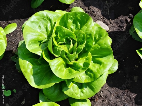 lettuce in the garden