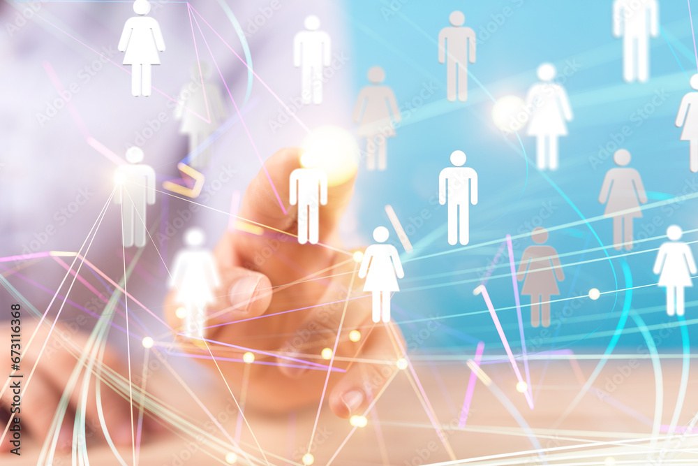 Global network. Blockchain. 3D illustration. Neural networks and artificial intelligence. Abstract Global network. Blockchain. 3D illustration. Neural networks and artificial intelligence. Abstract