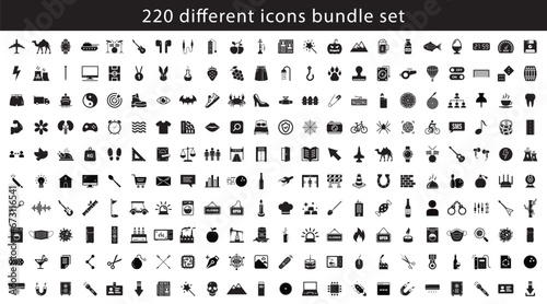 UX UI icons. Set of different black icons. Flat icon bundle pack. Collection of icons. Collection of random abstract icon bundle pack sign symbol pictogram