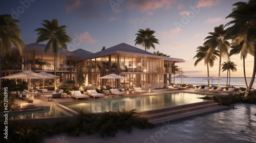 luxury resort on the beach
