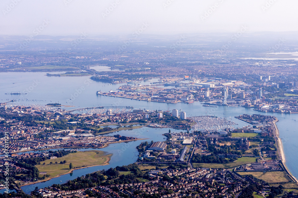 Fototapeta premium Portsmouth From The Air