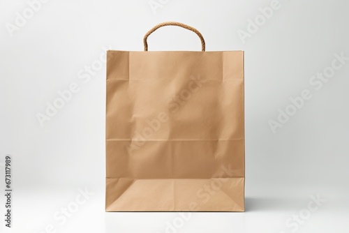 A bag paper isolate on white background