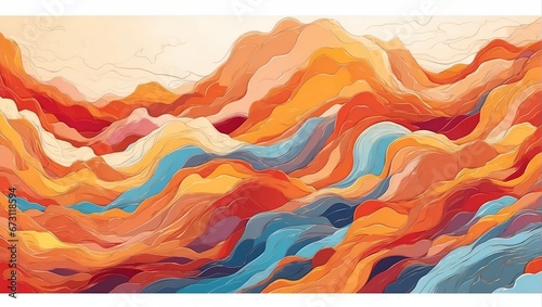 abstract background with waves 