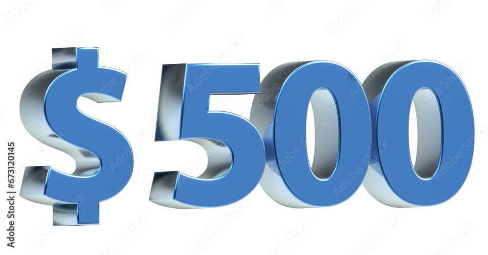 $500 plakative metallische 3D-Schrift blau, 500, fünfhundert, Dollar, Preis, Kosten, Prämie, Zahl, Betrag, Gutschrift, Gewinn, Kapital, Business, Devisen, Freisteller $500 plakative metallische 3D-Schrift blau, 500, fünfhundert, Dollar, Preis, Kosten, Prämie, Zahl, Betrag, Gutschrift, Gewinn, Kapital, Business, Devisen, Freisteller