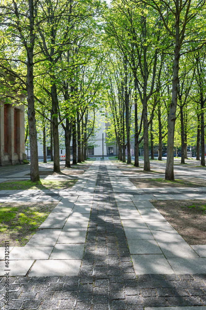 Berlin, Germany - April 22, 2023: park in Berlin Berlin, Germany - April 22, 2023: park in Berlin