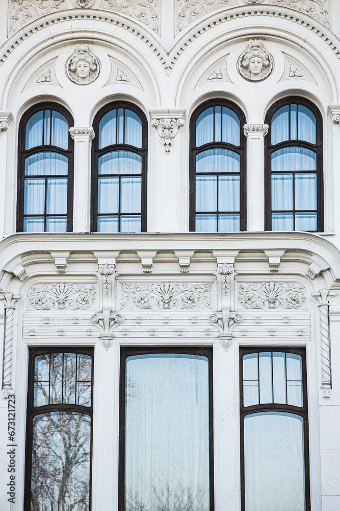 Obraz premium Ancient Stone Manor in Modern Style