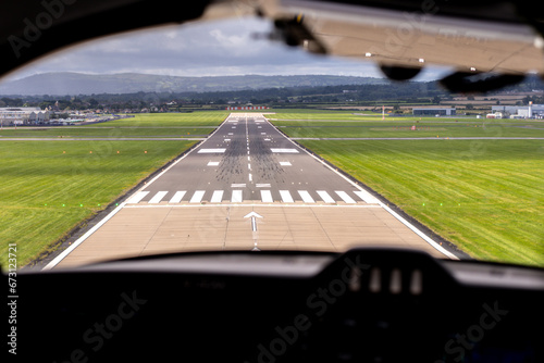 Aircraft Landing On Runway