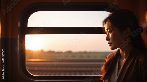 Women traveling by train © birdmanphoto