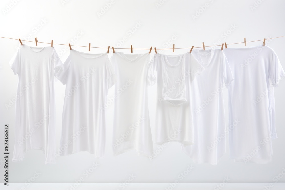 clean white cloths on the line. clean white cloths on the line.