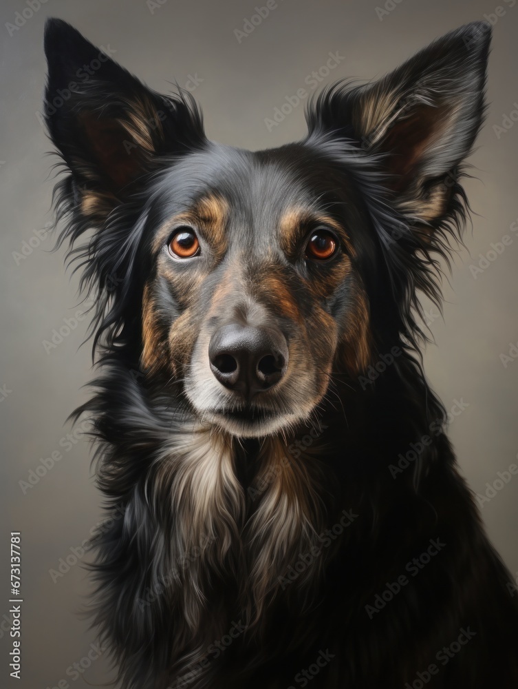 Fototapeta premium portrait of a young dog. human's best friend. 