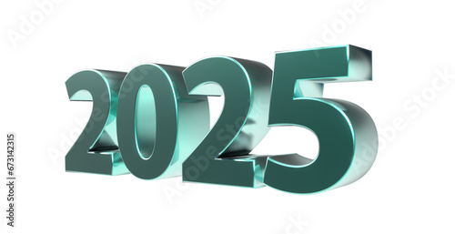Foto 2025 plakative 3D-Schrift, 3d, Jahreswechsel, Kalender, Neujahr, Datum, Freistel