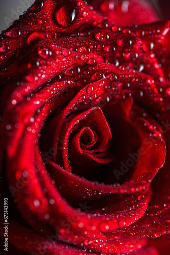 red rose on a gray background