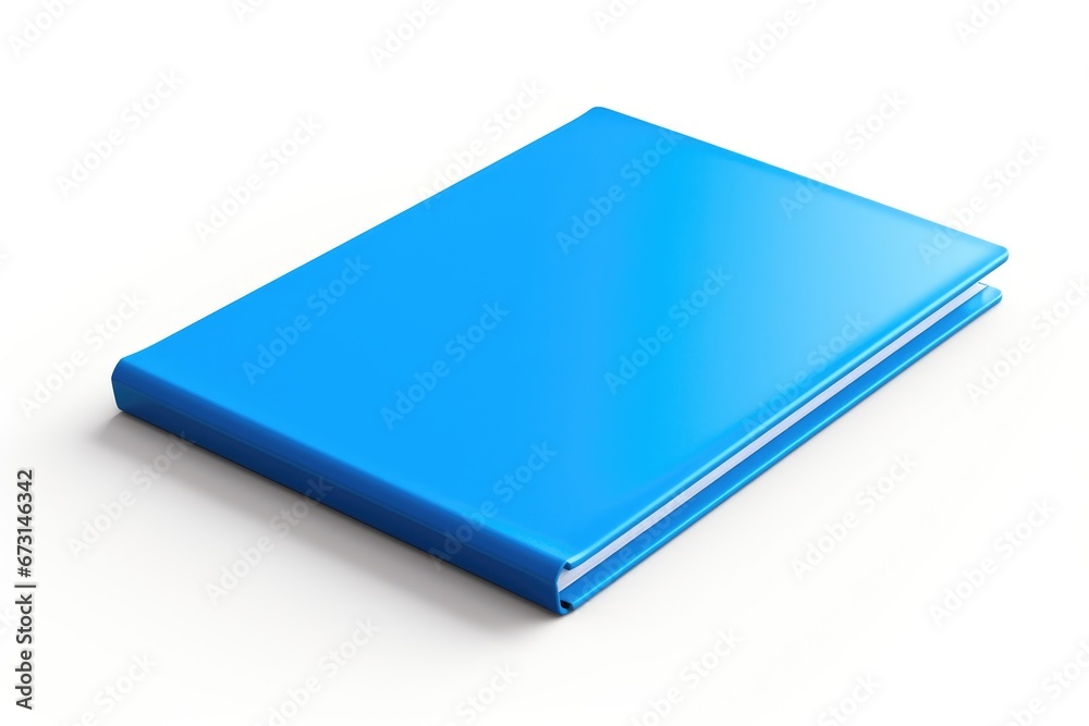 Diary Notebook isolated on white background. Blue cover Daybook for school Diary Notebook isolated on white background. Blue cover Daybook for school
