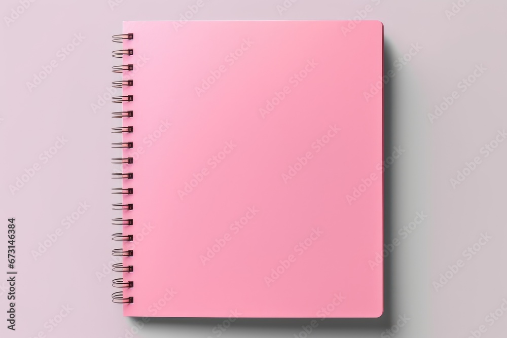 pink cover notepad, note book on white background pink cover notepad, note book on white background