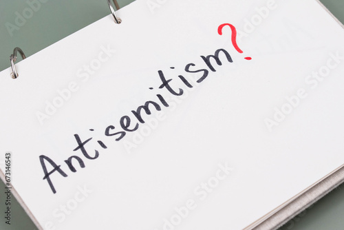 Canvas-taulu Antisemitism minimalistic concept