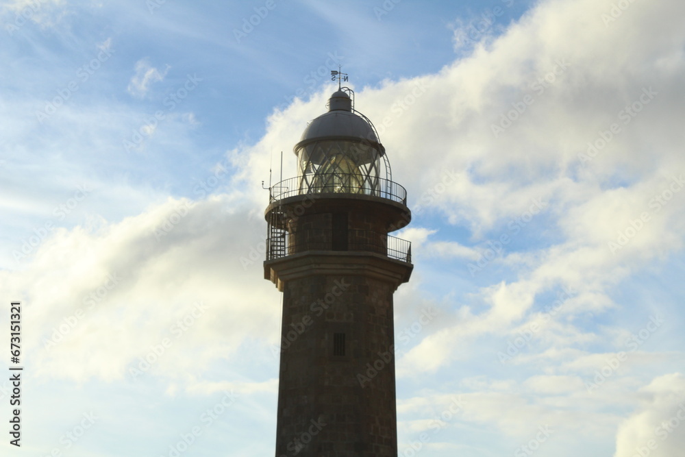 View of Orchilla lighthouse in the sunset