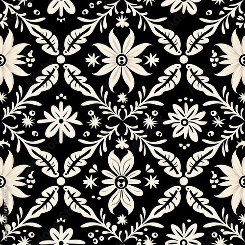 Batik and Ethnic Artistry in Monochrome Pattern