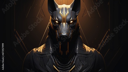 Anubis - The egyptian jackal-headed god of death and underworld
 photo