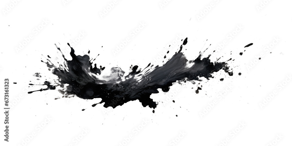 custom made wallpaper toronto digitalblack paint brush strokes in watercolor isolated against transparent