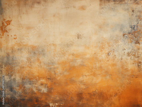 Oil-Stained Vintage Paper  Rustic Orange Grunge Effect