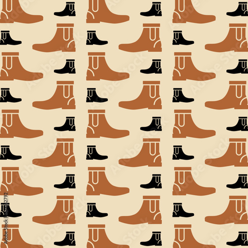 Boots abstract creative artwork design trendy seamless pattern vector illustration background