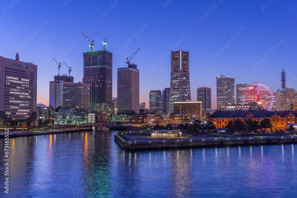 Fototapeta premium みなとみらい21の夜景