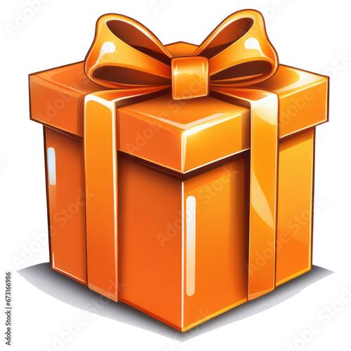 orange gift boxes for New Year's and Christmas gift box for New Year's Day and christmas day