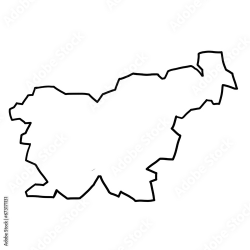 Slovenia map outline