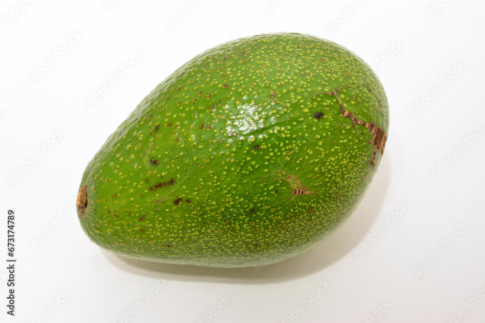 green avocado isolated on white background green avocado isolated on white background