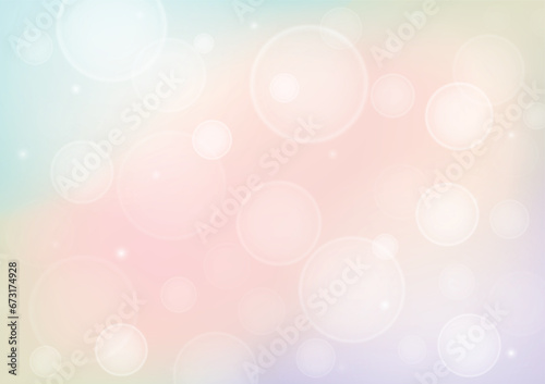 Abstract gradient background, bokeh light on pink and yellow pastel gradient color background vector illustration for backdrop, website banner, poster.