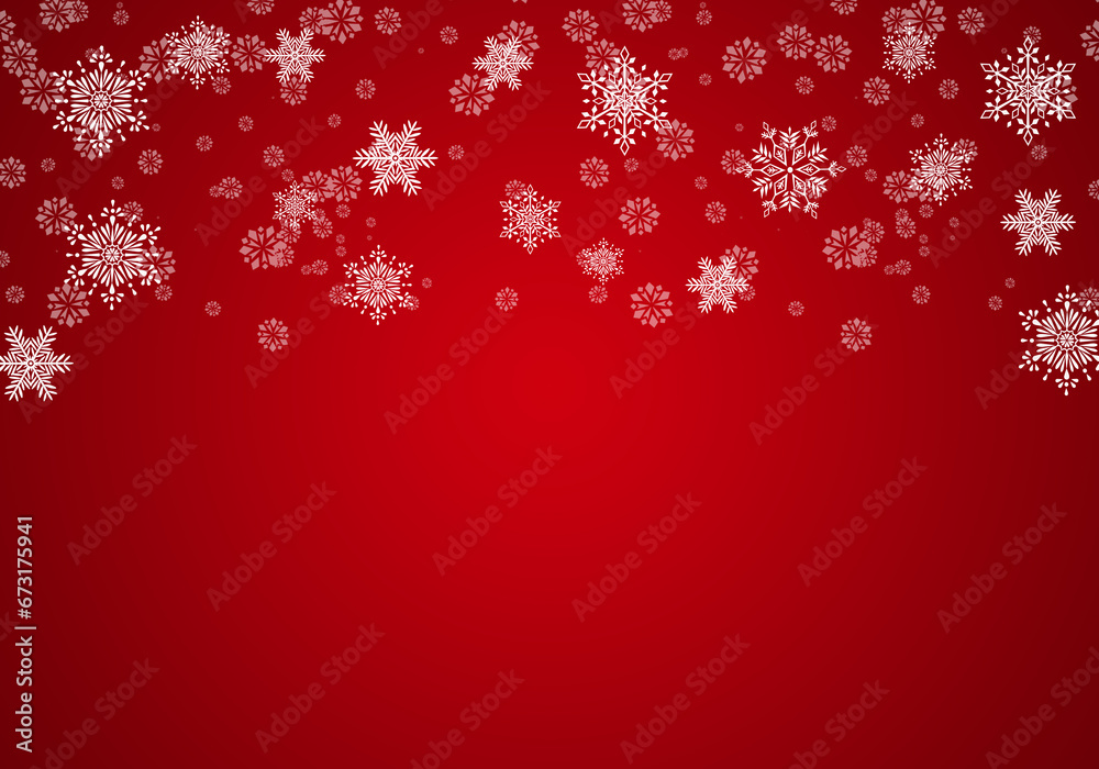 Abstract Red Holiday Design. Snow Merry Christmas Illustration Abstract Red Holiday Design. Snow Merry Christmas Illustration