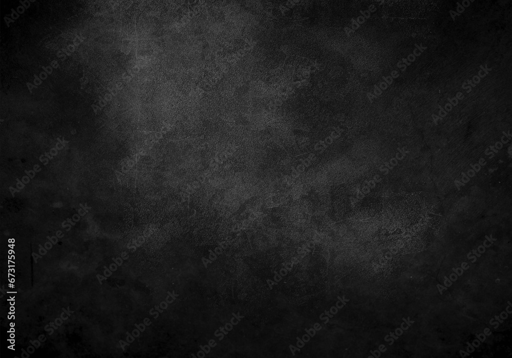 Black empty wall background. Grunge textured concrete stone backdrop
