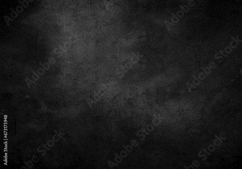Black empty wall background. Grunge textured concrete stone backdrop © artlab