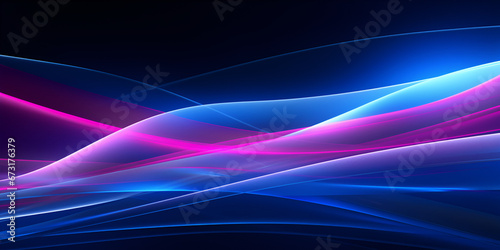 Neon pink and blue textured wave background 