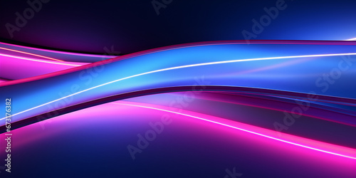 Neon pink and blue textured wave background 