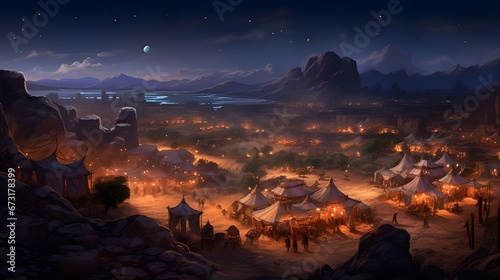 Bedouin village