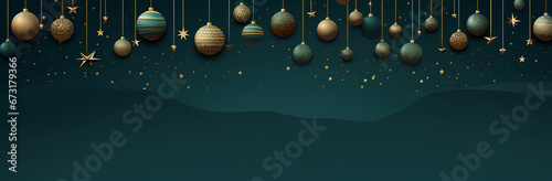 christmas background with green baubles png format download, in the style of dark teal and navy, abstract minimalistic compositions