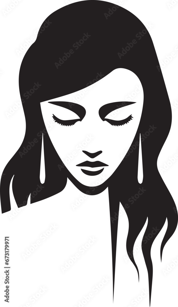logo ragazza triste 04