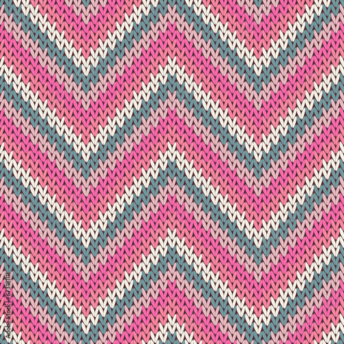 Jersey zigzag chevron stripes christmas knit