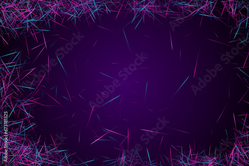 Digital geometric blue lines streams visual technology concept. Abstract scientific background
