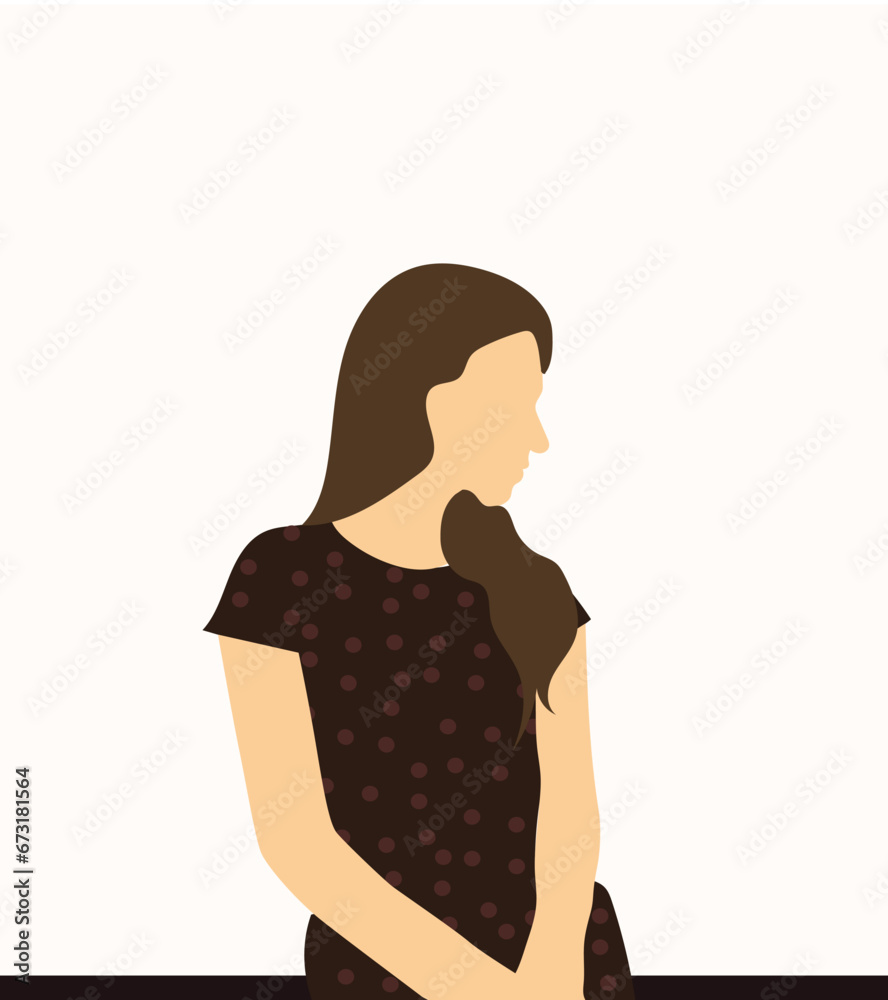 GIrl in Yoga t-shirt GIrl in Yoga t-shirt