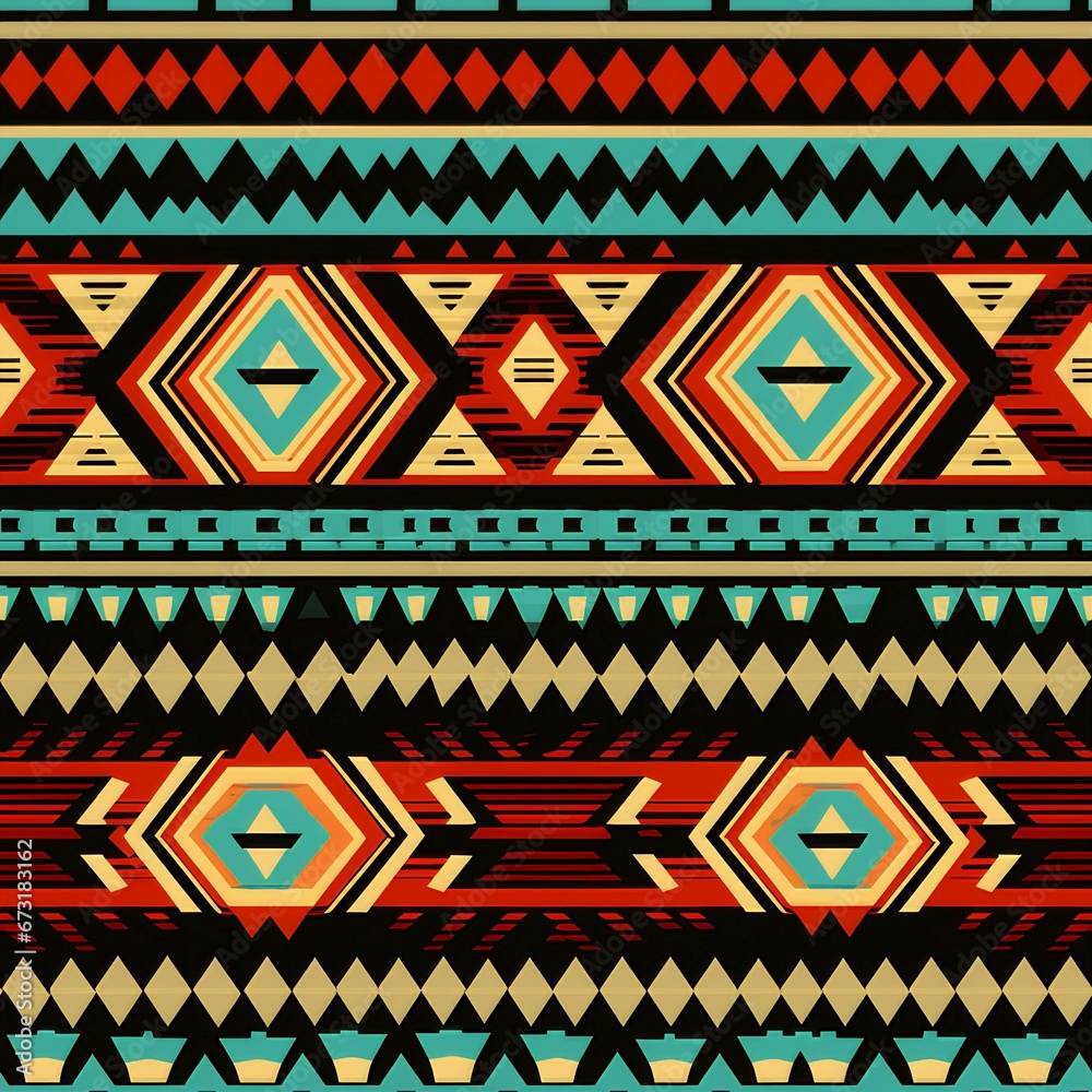 Ethnic Aztec Ornament Pattern Ethnic Aztec Ornament Pattern